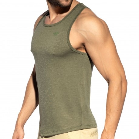 ES Collection Flame Tank Top - Khaki