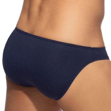 Addicted 3-Pack Cotton Bikini Briefs - White - Navy - Grey