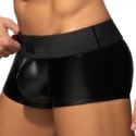 AD Fetish Cockring Back Zip Rub Trunks - Black