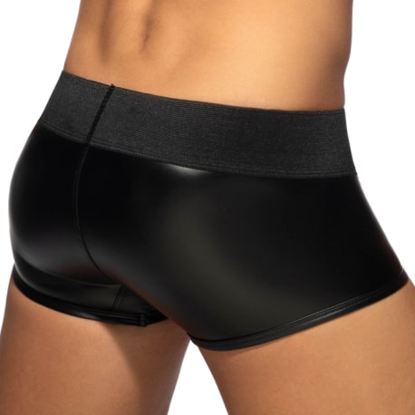 AD Fetish Boxer Front Zip Rub Cockring Noir