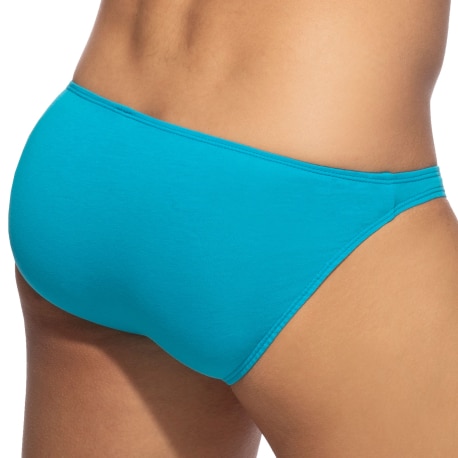 Addicted Cotton Bikini Briefs - Turquoise