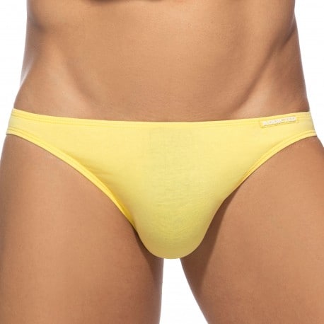 Addicted Cotton Bikini Briefs - Yellow