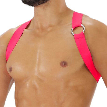 TOF Paris Party Boy Elastic Harness - Neon Pink