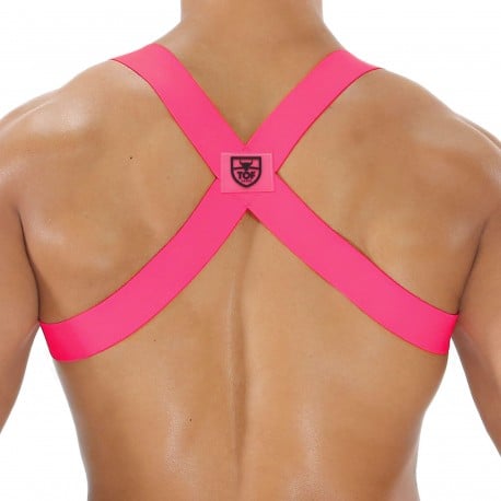 TOF Paris Party Boy Elastic Harness - Neon Pink