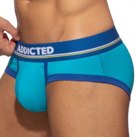 Addicted Basic Colors Cotton Briefs - Turquoise