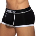 Addicted Basic Colors Cotton Trunks - Black - White