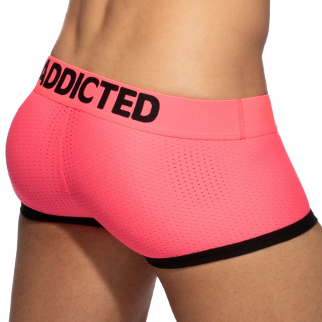 Addicted Basic Colors Mesh Trunks - Neon Pink