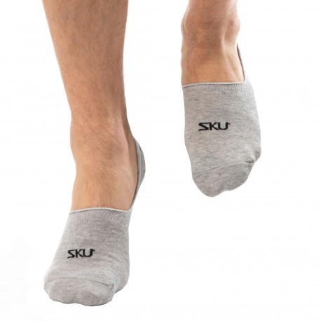 SKU 3-Pack No Show Socks - Grey