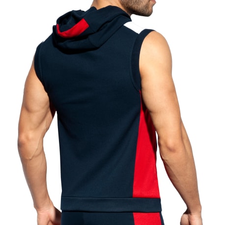 ES Collection Pique FIT sport Hoody - Navy