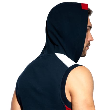 ES Collection Veste Sport Sans Manche Piquée FIT Bleu Marine