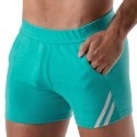 TOF Paris Paris Shorts - Turquoise - White