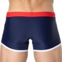 Garçon Français Swim Trunks - Navy - Red - White