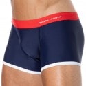 Garçon Français Swim Trunks - Navy - Red - White