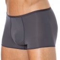 HOM Boxer Court Temptation Plume Microfibre Gris Anthracite