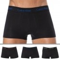 Calvin Klein 3-Pack Cotton Stretch Trunks - Black