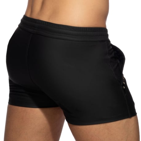 AD Fetish Rub Tape Sports Shorts - Black