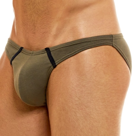 Modus Vivendi Back T Low Cut Briefs - Khaki