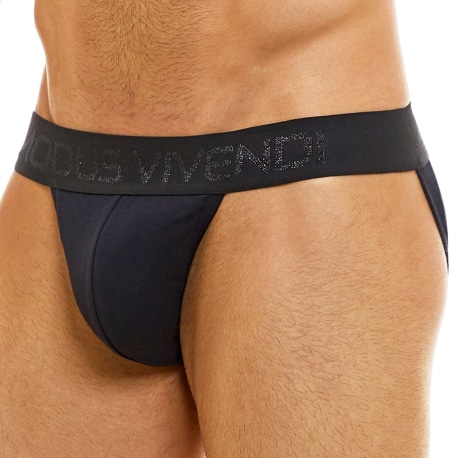 Modus Vivendi Back T Tanga Briefs - Black