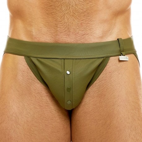 ARMY OF MEN, Leather Male G String