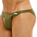 Modus Vivendi Leather Legacy Low Cut Briefs - Khaki