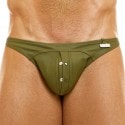 Modus Vivendi Leather Legacy Low Cut Briefs - Khaki