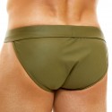 Modus Vivendi Leather Legacy Tanga Briefs - Khaki