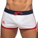 Addicted Mix Microfiber Shorts - White