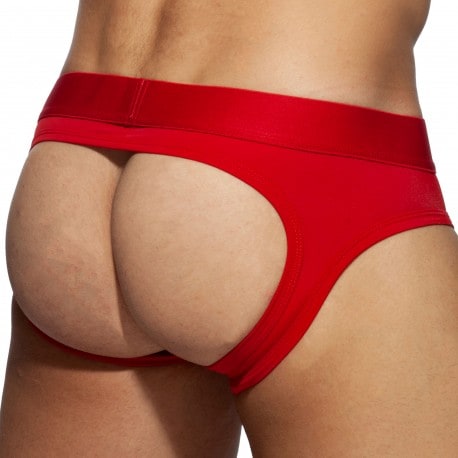 AD Fetish Bottomless Fetish Briefs - Red