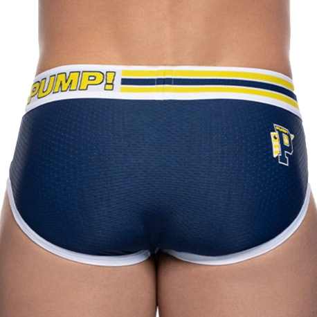 Pump! Sportboy Recharge Briefs - Navy - Yellow