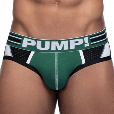 Pump! Sportboy Boost Briefs - Green - Black
