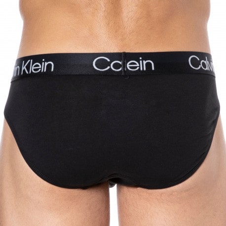 Calvin Klein 3-Pack Modern Structure Briefs - Black