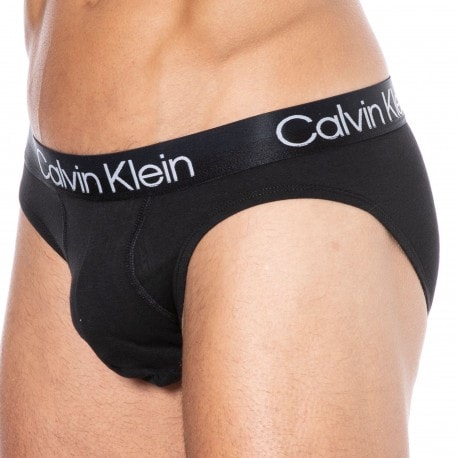 Calvin Klein 3-Pack Modern Structure Briefs - Black