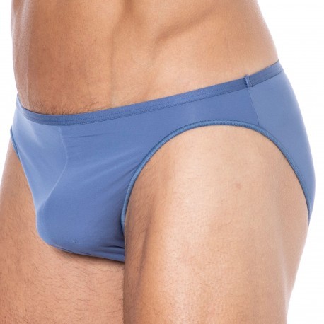 HOM Micro briefs in midblue from the Plumes collection