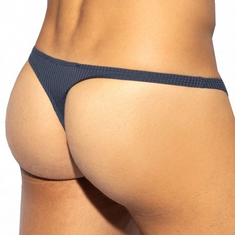 ES Collection Recycled Rib Thong - Navy