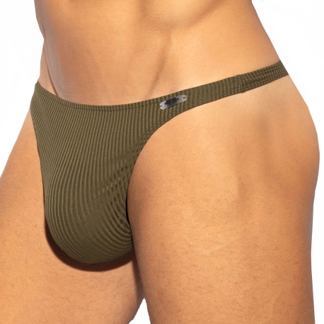 ES Collection Recycled Rib Thong - Khaki