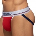 Addicted 3-Pack Tommy Cotton Jocks - White - Navy - Red