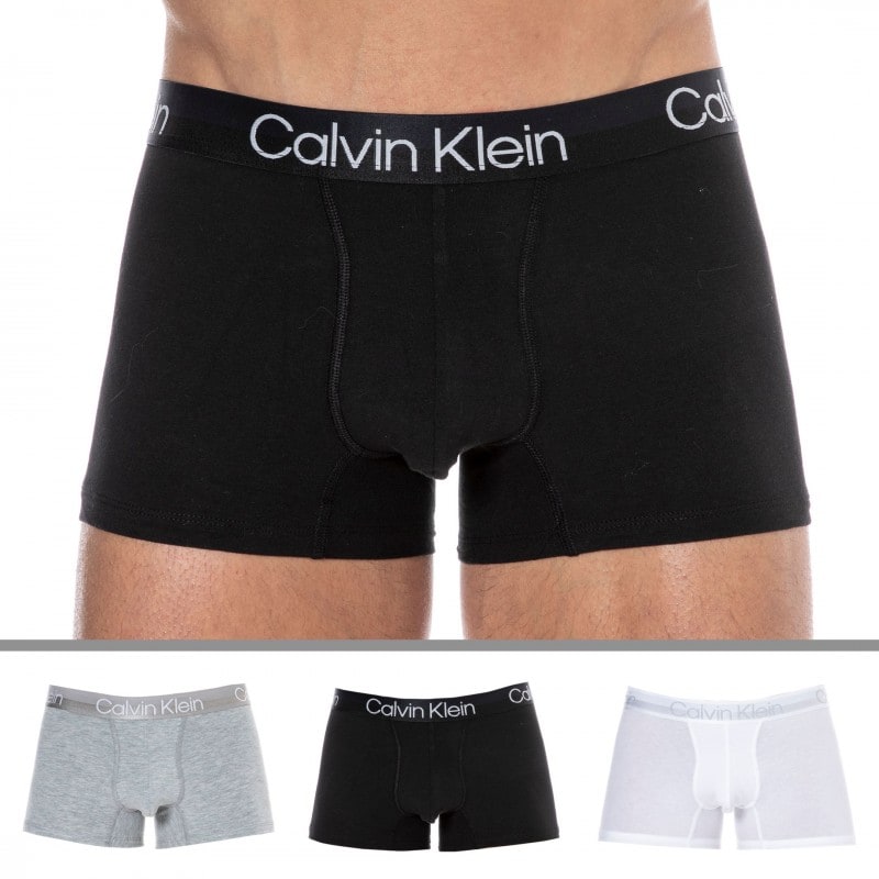 dichters Minder dan Posters Calvin Klein 3-Pack Modern Structure Boxer Briefs - Black - Grey -White |  INDERWEAR