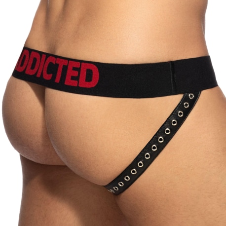 AD Fetish Jockstrap Rub Tape Cockring Noir