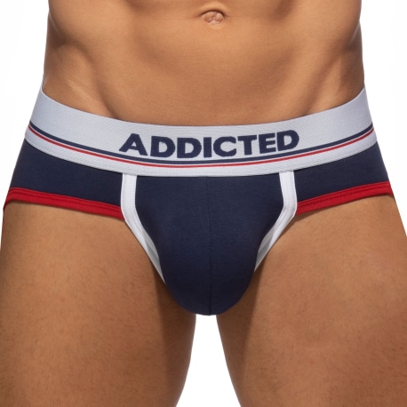 Addicted 3-Pack Tommy Cotton Briefs -White - Navy - Red