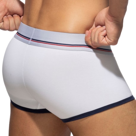 Addicted 3-Pack Tommy Cotton Trunks -White - Navy - Red