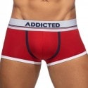 Addicted 3-Pack Tommy Cotton Trunks -White - Navy - Red