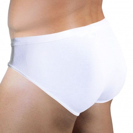 TOF PARIS ALPHA Clasic Brief Cotton Underwear Stretch Navy-White