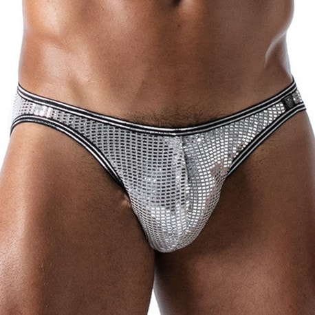 TOF Paris Star Bikini Briefs - Silver