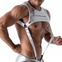 TOF Paris Star Suspenders - White