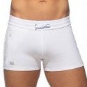 Addicted Short Sport Poche Zippée Blanc