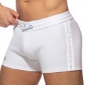 Addicted Short Sport Poche Zippée Blanc