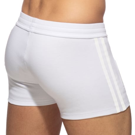 Addicted Zip Pocket Sport Shorts - White