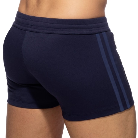 Addicted Zip Pocket Sport Shorts - Navy