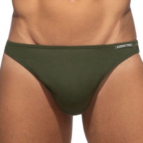 Addicted Cotton Thong - Khaki