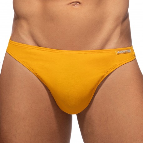 Addicted Cotton Thong - Mustard